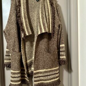 Wrangler Retro Brown and Cream Women's Western Cardigan Aztec